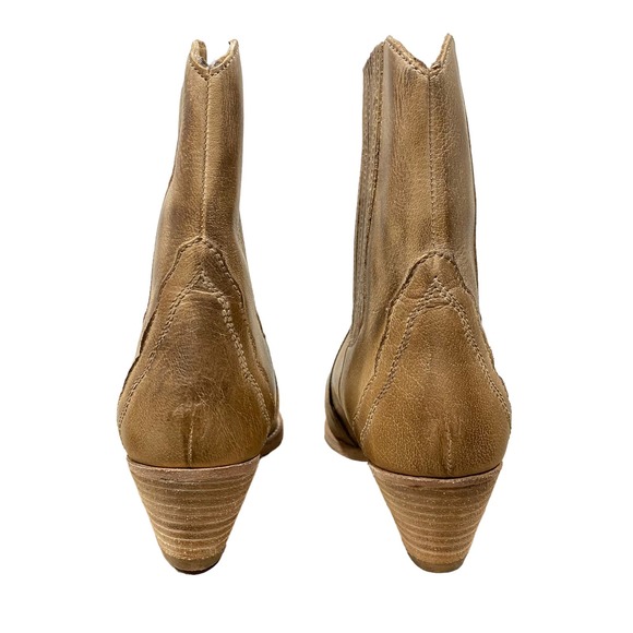 Free People New Frontier Western Chelsea Boho Ankle Boot 38 8 - Picture 10 of 10